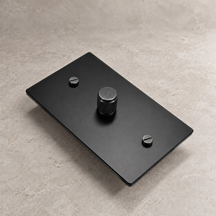 Solid Brass Rotary Dimmer Light Switch – 1–4 Gang