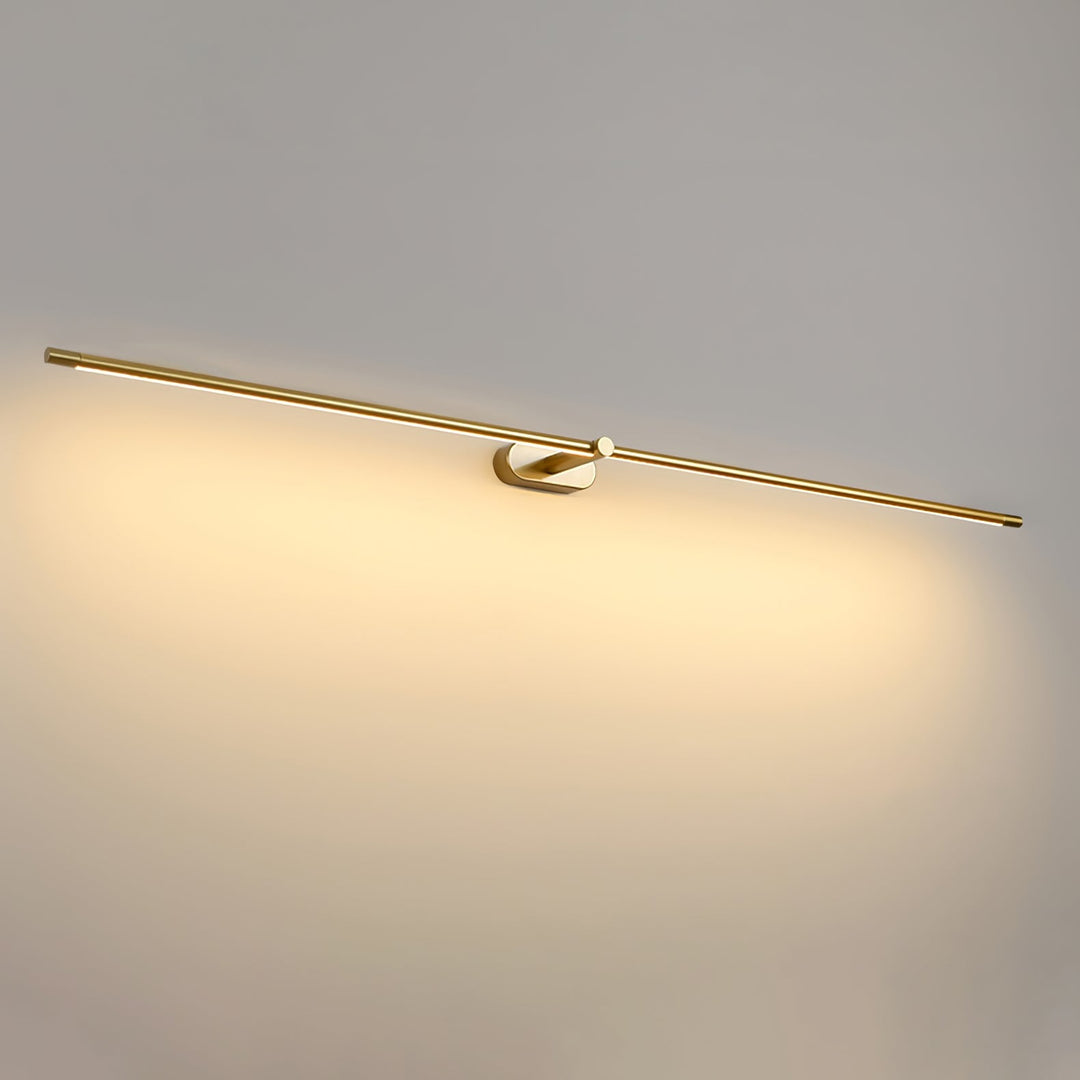 Minimalist Linear Wall Lamp Hardwired Metal LED Adjustable Lighting Fixture