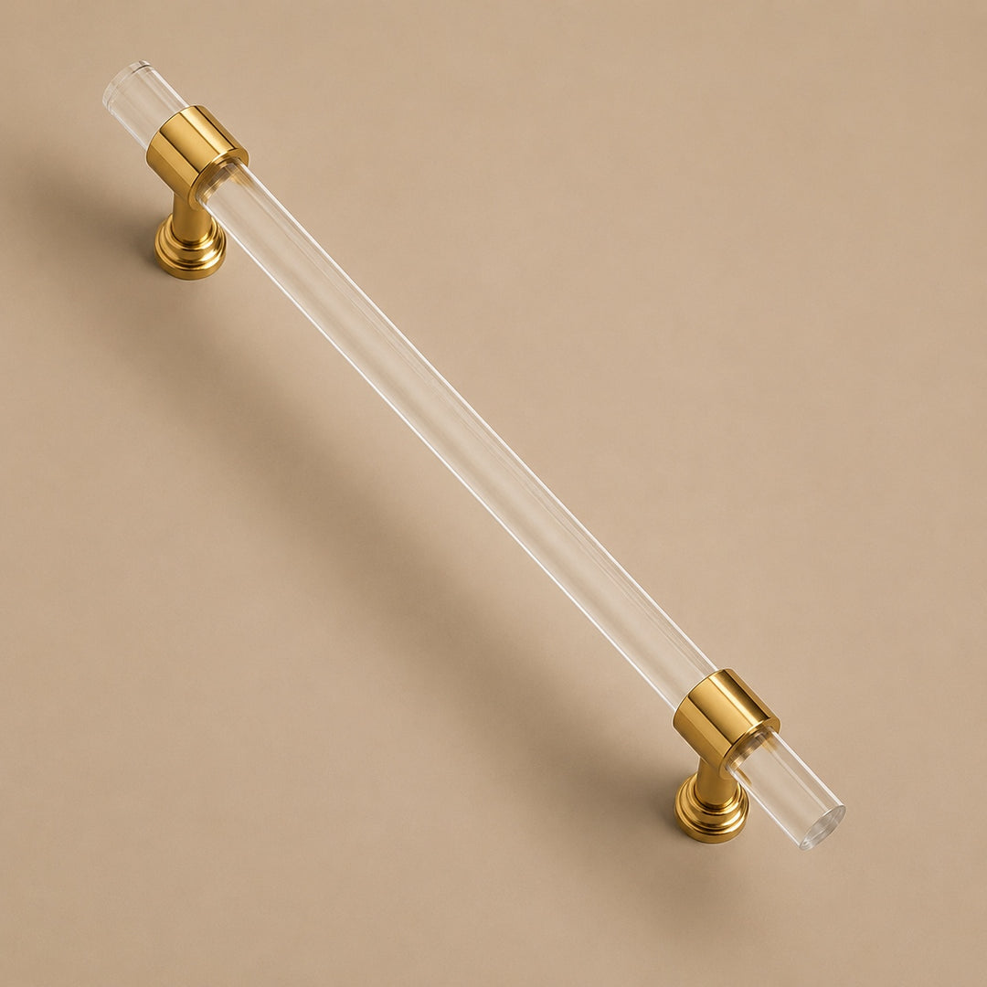 Modern Acrylic Cabinet Handles and Drawer Pulls with Ergonomic Grip Easy Installation