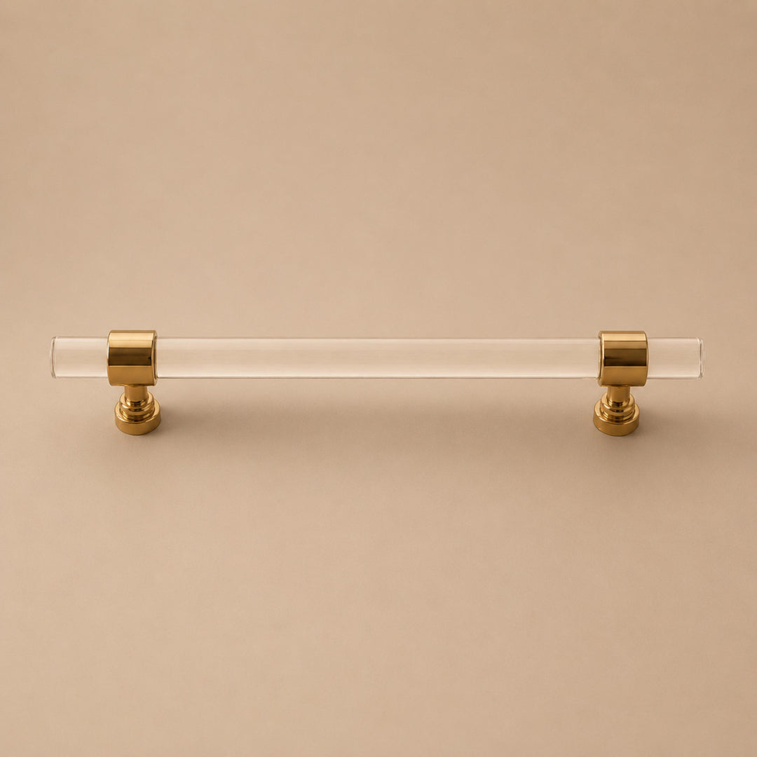 Modern Acrylic Cabinet Handles and Drawer Pulls with Ergonomic Grip Easy Installation