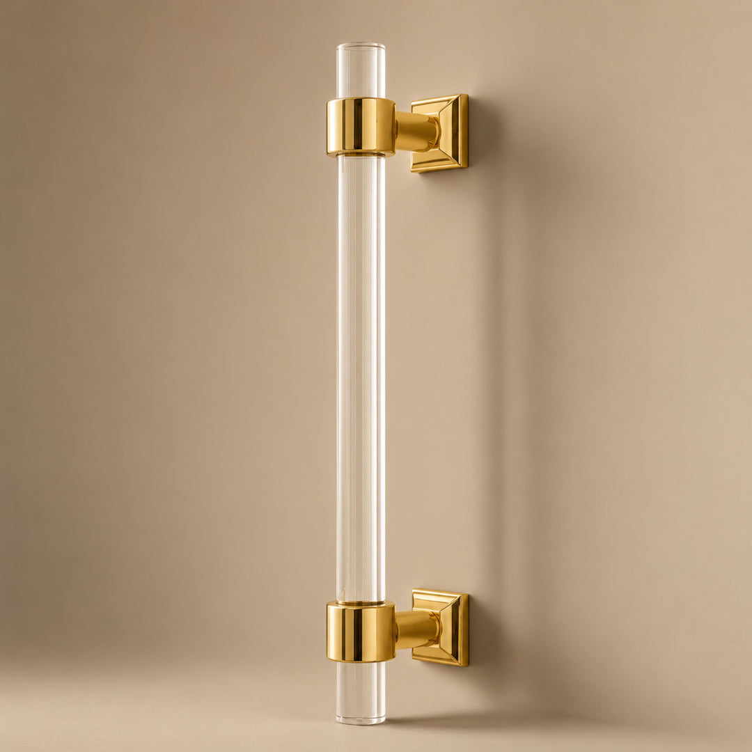 Modern Acrylic Cabinet Handles and Drawer Pulls with Ergonomic Grip Easy Installation