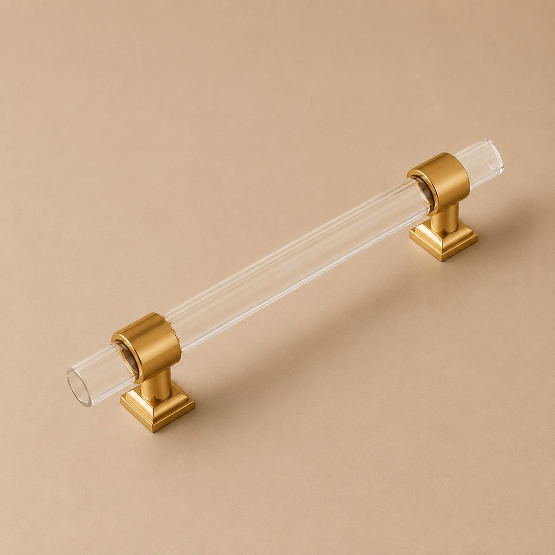 Modern Acrylic Cabinet Handles and Drawer Pulls with Ergonomic Grip Easy Installation