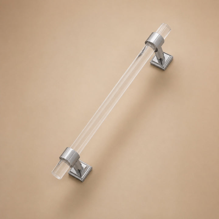 Modern Acrylic Cabinet Handles and Drawer Pulls with Ergonomic Grip Easy Installation