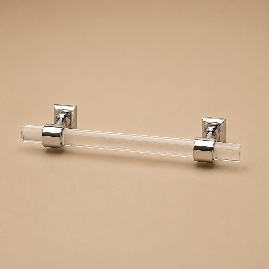 Modern Acrylic Cabinet Handles and Drawer Pulls with Ergonomic Grip Easy Installation