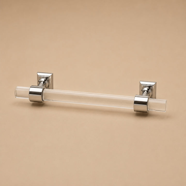 Modern Acrylic Cabinet Handles and Drawer Pulls with Ergonomic Grip Easy Installation