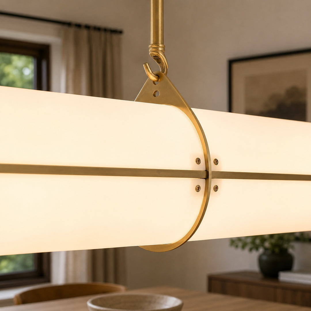 Modern Adjustable Pendant Light Metal LED Hanging Fixture for Kitchen and Dining Spaces