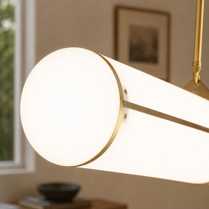 Modern Adjustable Pendant Light Metal LED Hanging Fixture for Kitchen and Dining Spaces