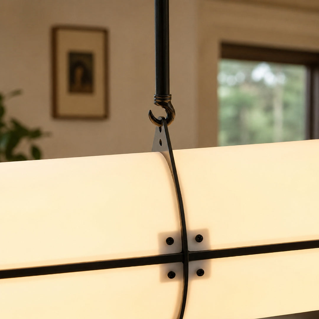 Modern Adjustable Pendant Light Metal LED Hanging Fixture for Kitchen and Dining Spaces