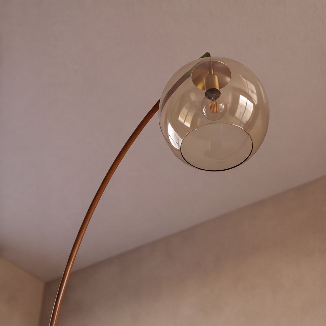 Modern Arc Floor Lamp Adjustable Metal Shade LED Lighting for Living Room and Bedroom