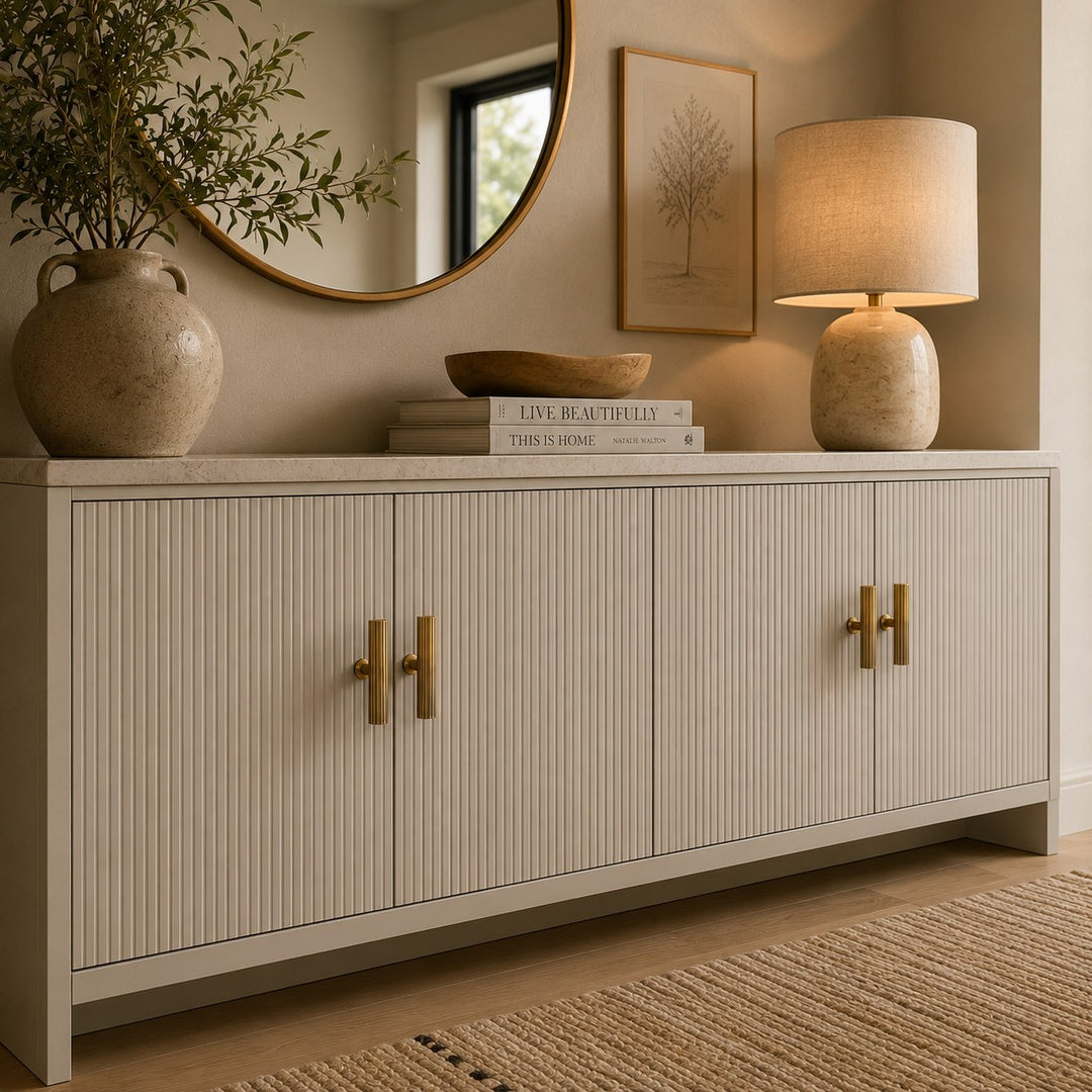 Modern Brass Cabinet Hardware Set with Antique Finish for Drawers and Cabinets