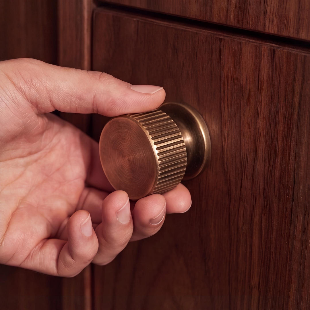 Modern Brass Cabinet Hardware Set with Antique Finish for Drawers and Cabinets