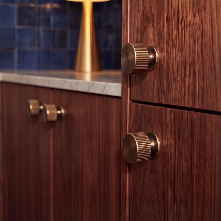 Modern Brass Cabinet Hardware Set with Antique Finish for Drawers and Cabinets