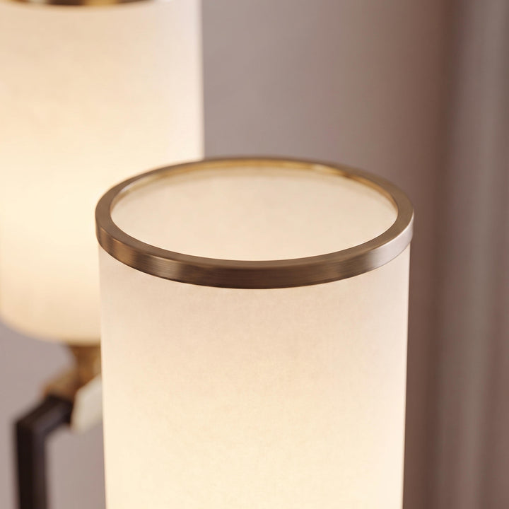 Modern Chandelier Light Upward Glass Shades Copper Body Gold Finish LED Compatible 3-10 Head Sizes