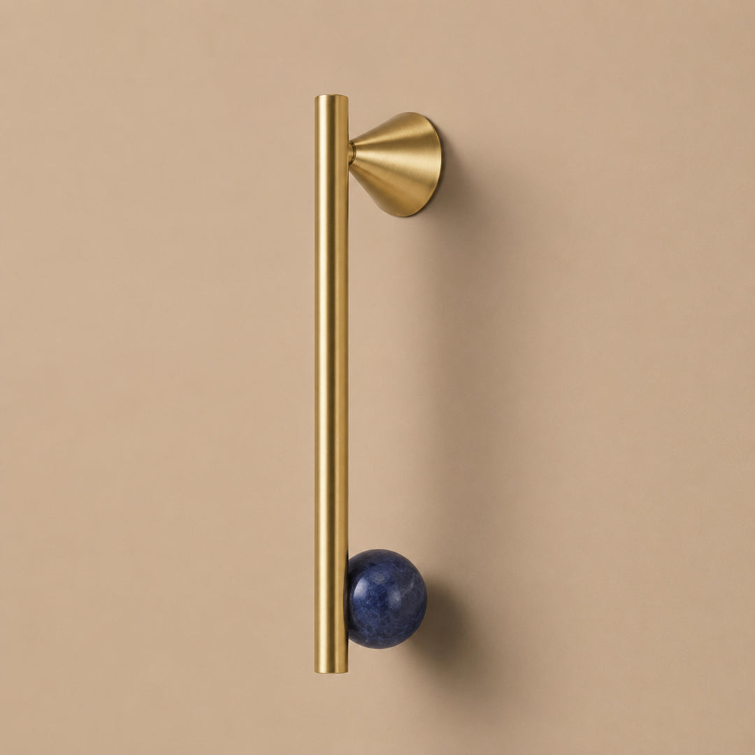Modern Crystal Drawer Pulls and Knobs Set with Rust-Resistant Brass Finish for Kitchen Cabinets
