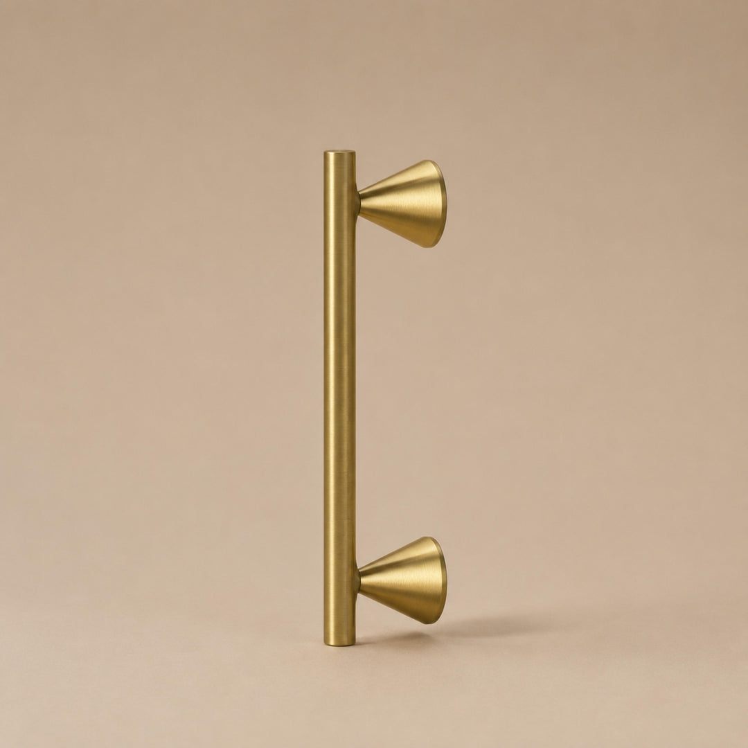 Modern Crystal Drawer Pulls and Knobs Set with Rust-Resistant Brass Finish for Kitchen Cabinets