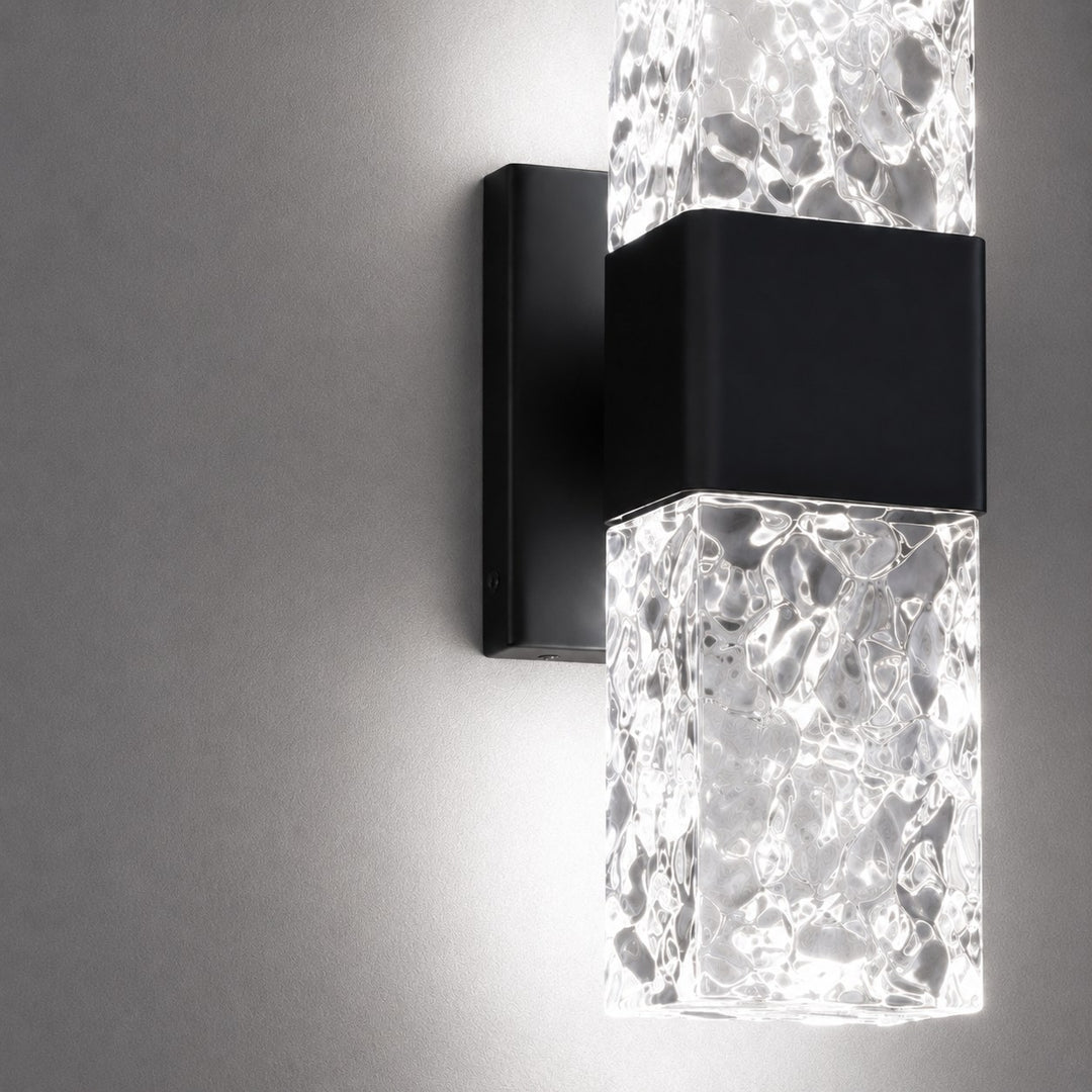 Modern Crystal Wall Sconce LED Wall Light Electroplated Hardware Dimmable Warm White 3000K