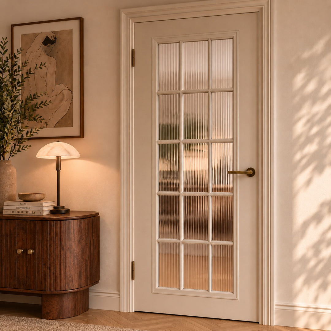 Modern Door Handleset with Ergonomic Grip Durable Brass Matte Black Finish for Interior Doors