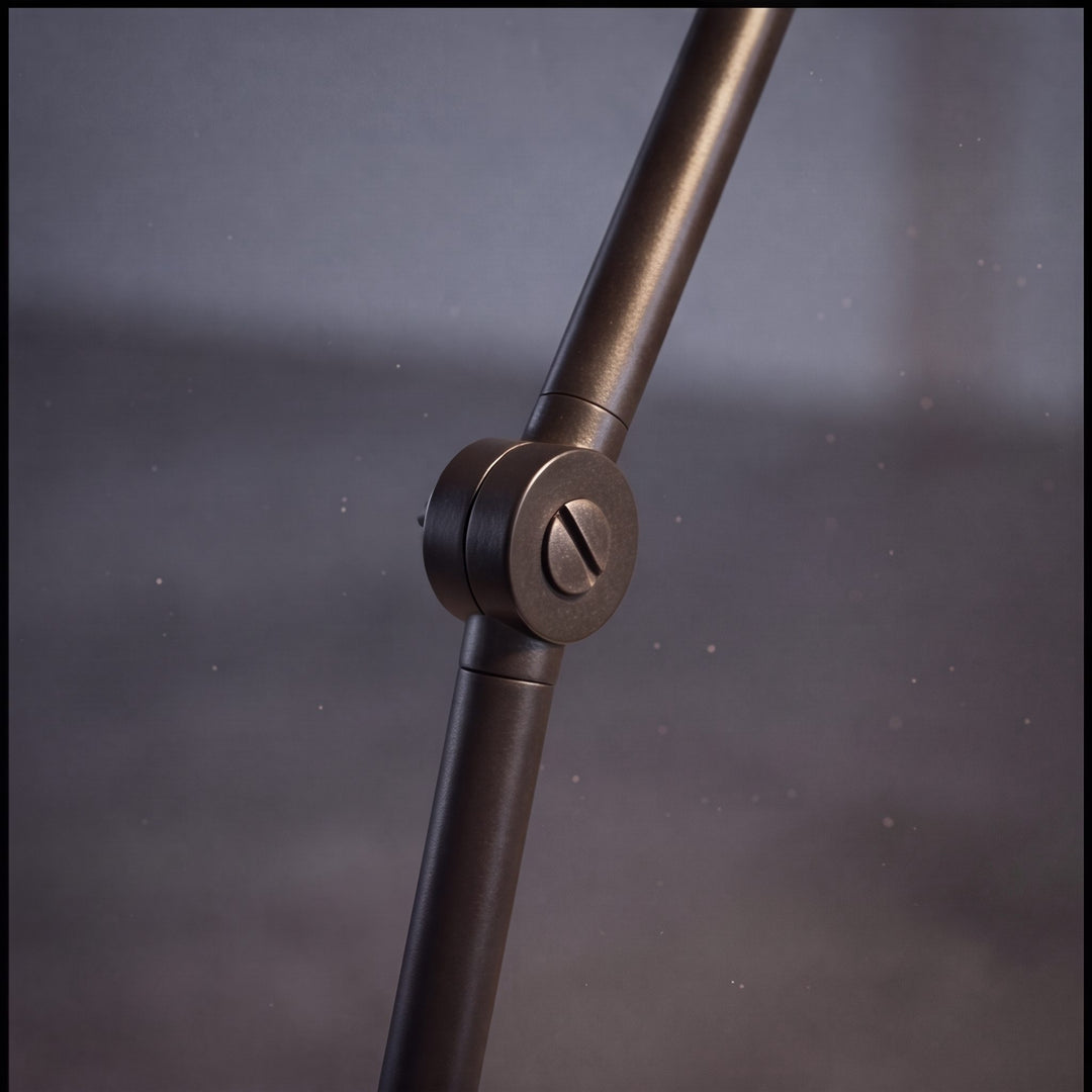 Modern Floor Lamp Adjustable Height Metal Shade LED Lighting for Living Room