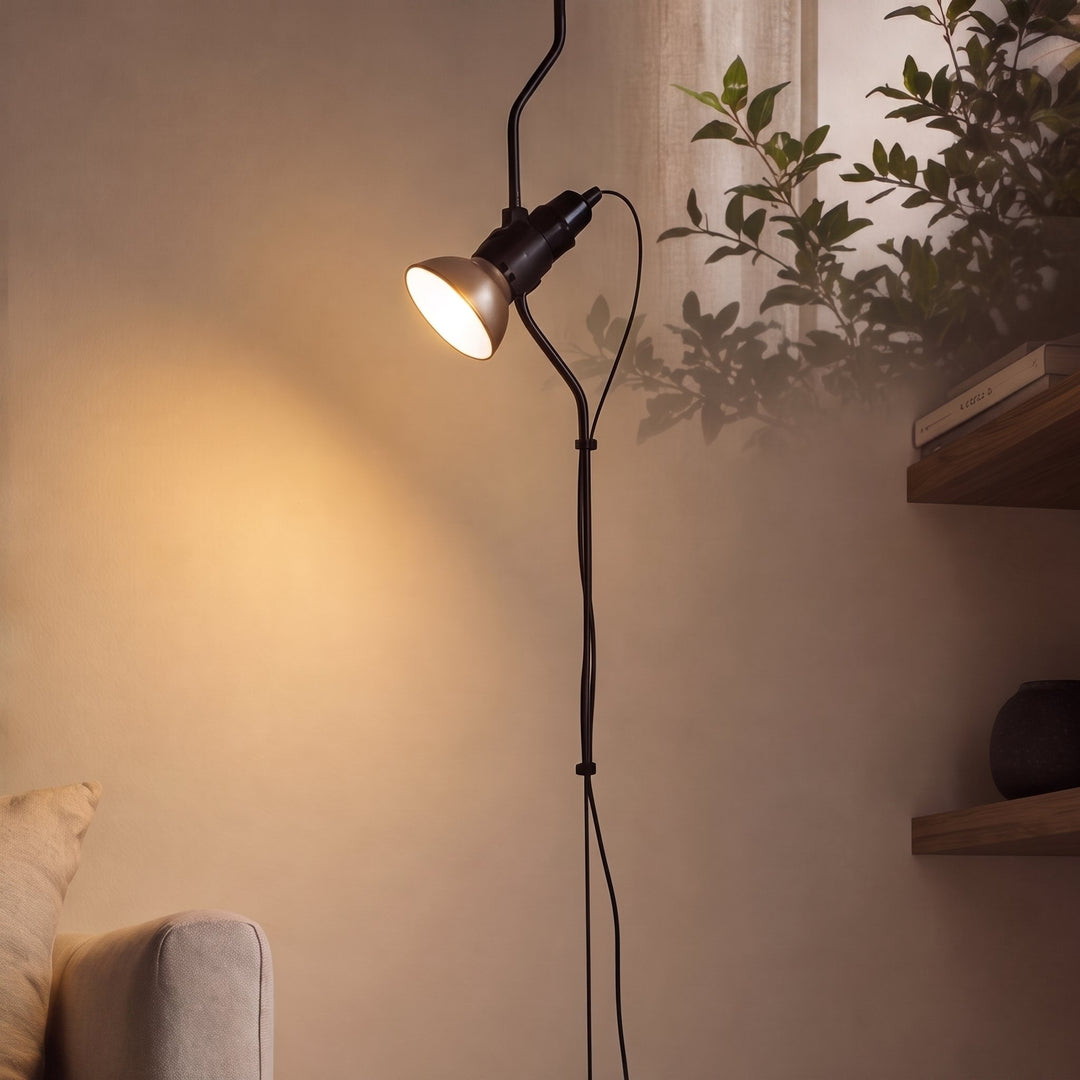 Modern Floor Lamp Adjustable Height Metal Spotlight Indoor Lighting