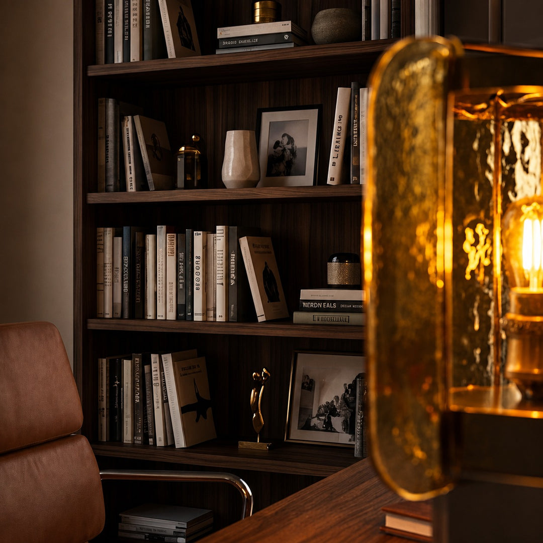 Modern Glass Table Lamp Adjustable Brightness USB Powered LED Nightstand Lamp for Home Decor