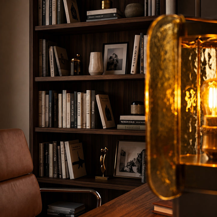 Modern Glass Table Lamp Adjustable Brightness USB Powered LED Nightstand Lamp for Home Decor