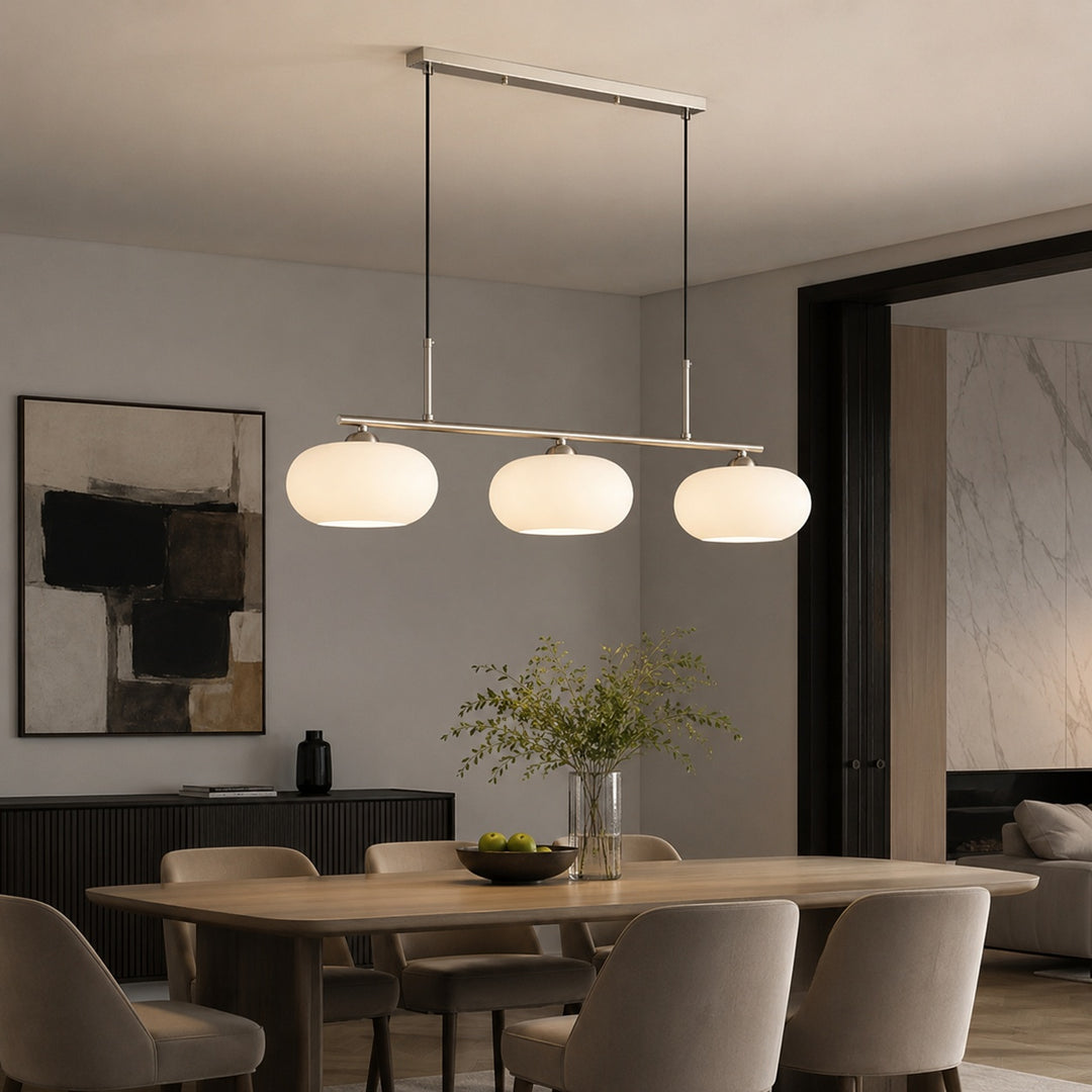 Modern Hanging Black Pendant Light Adjustable Metal LED Fixture for Indoor Use