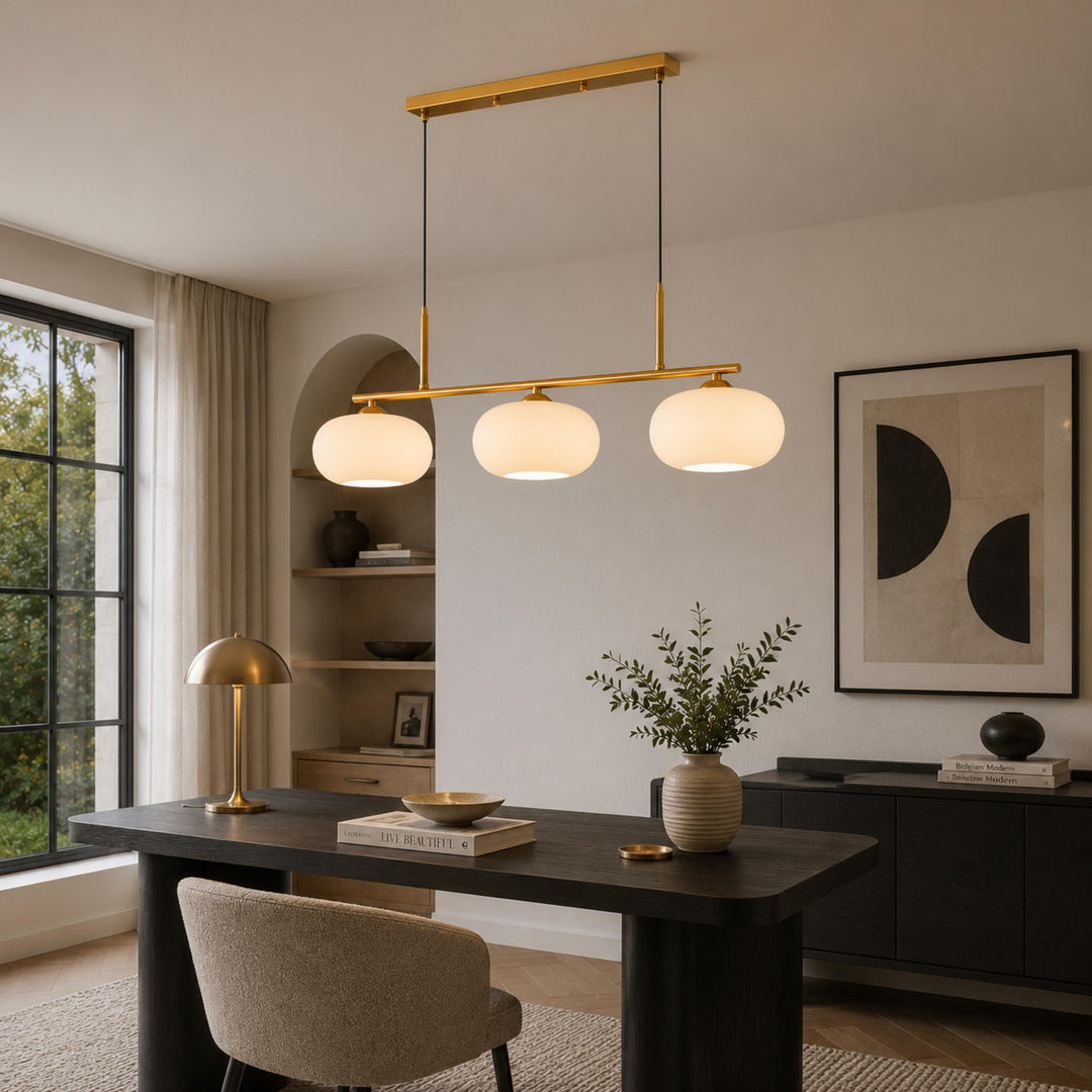 Modern Hanging Black Pendant Light Adjustable Metal LED Fixture for Indoor Use