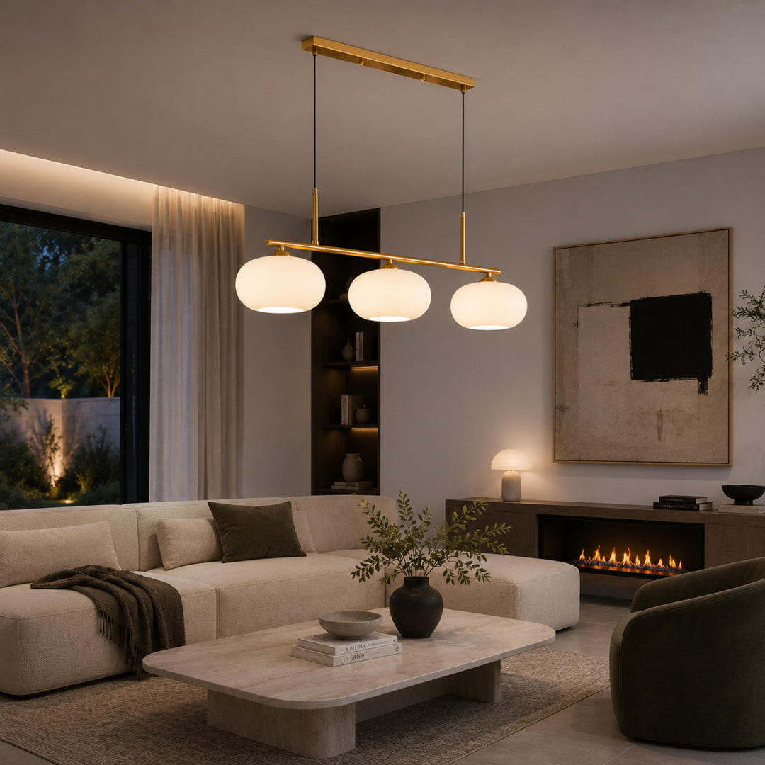 Modern Hanging Black Pendant Light Adjustable Metal LED Fixture for Indoor Use