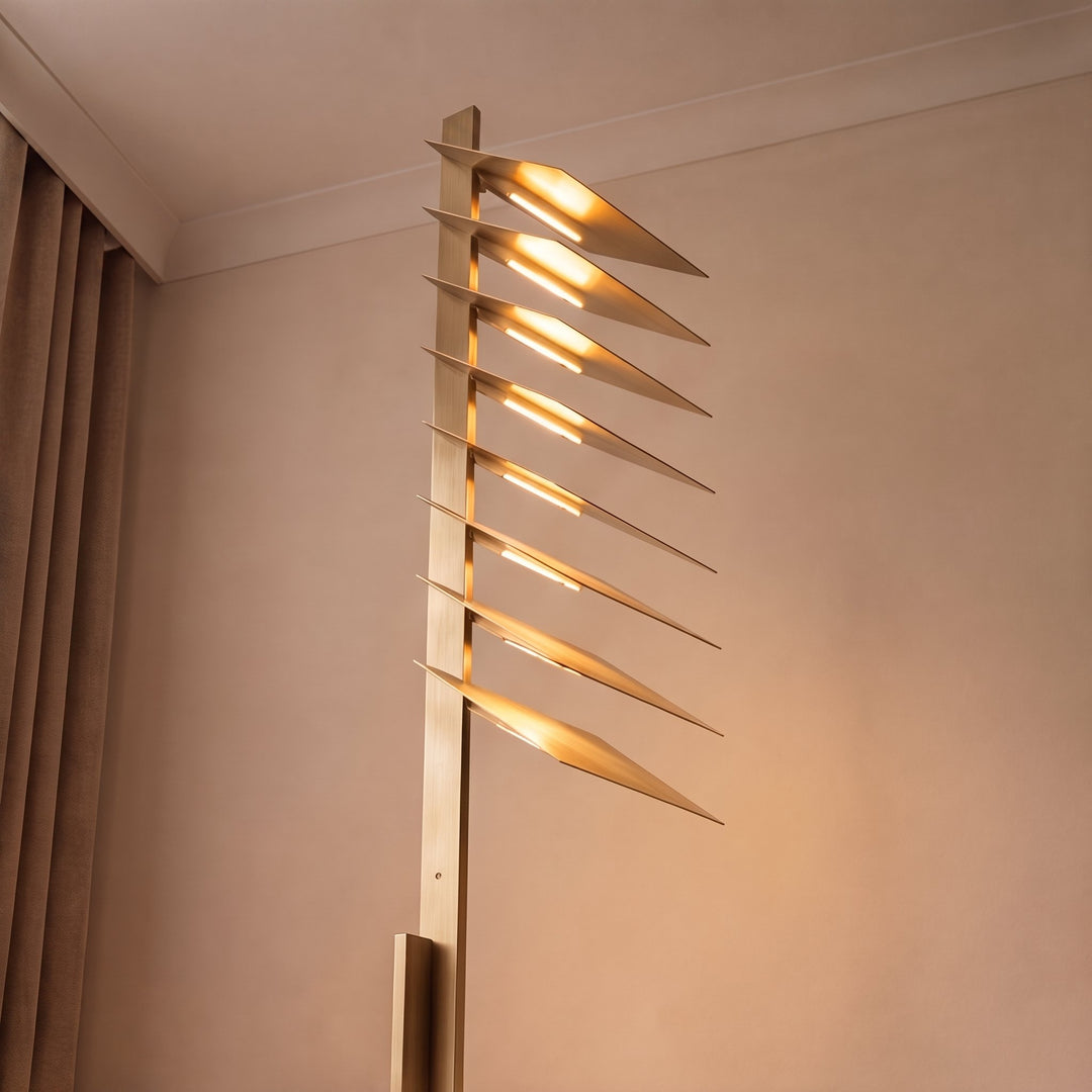 Modern Industrial Floor Lamp with Adjustable Aluminum Shade and Integrated LED in Bronze Finish