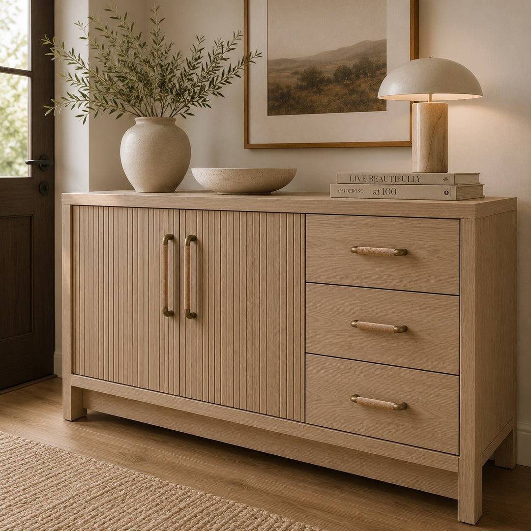 Modern Knurled Cabinet Handles and Knobs Set with Textured Grip for Easy Installation in Durable Metal