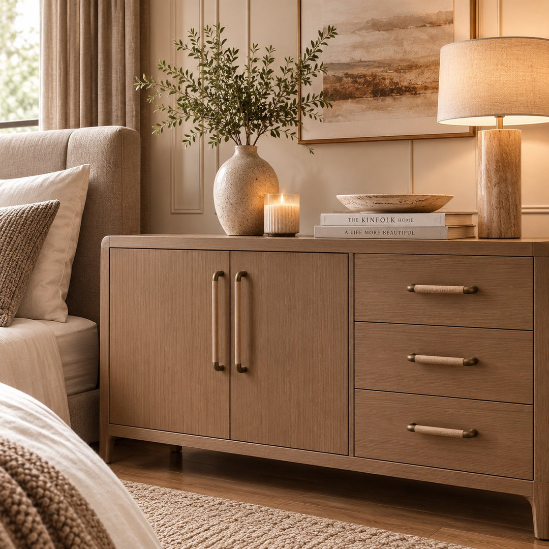 Modern Knurled Cabinet Handles and Knobs Set with Textured Grip for Easy Installation in Durable Metal