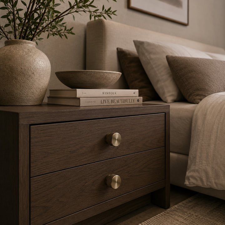 Modern Knurled Cabinet Handles and Knobs Set with Textured Grip for Easy Installation in Durable Metal