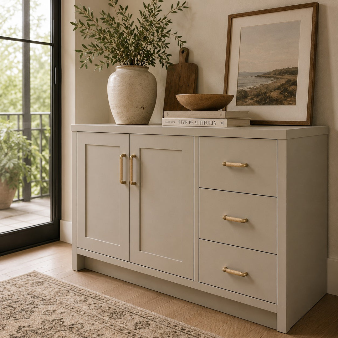 Modern Knurled Cabinet Handles and Knobs Set with Textured Grip for Easy Installation in Durable Metal