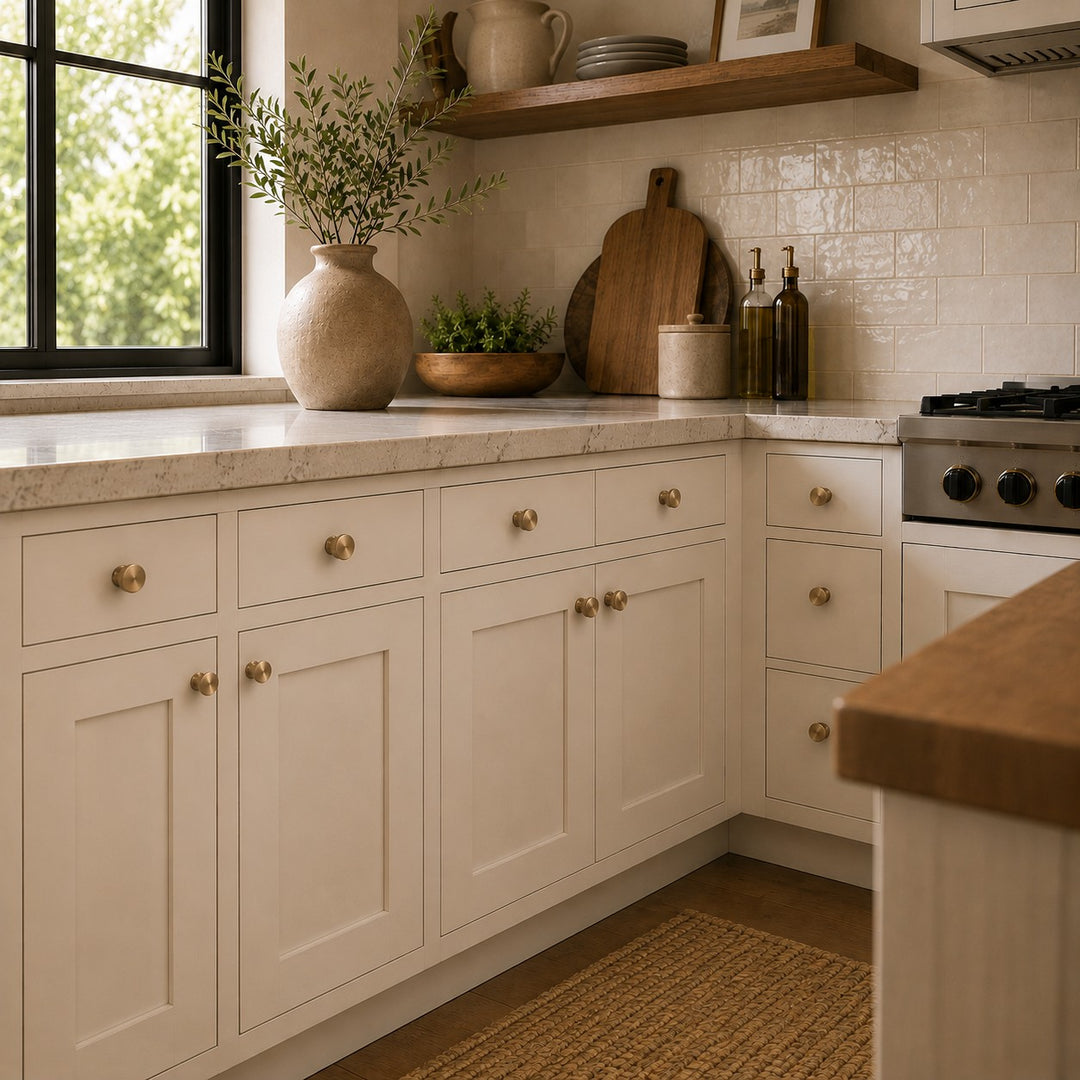 Modern Knurled Cabinet Handles and Knobs Set with Textured Grip for Easy Installation in Durable Metal