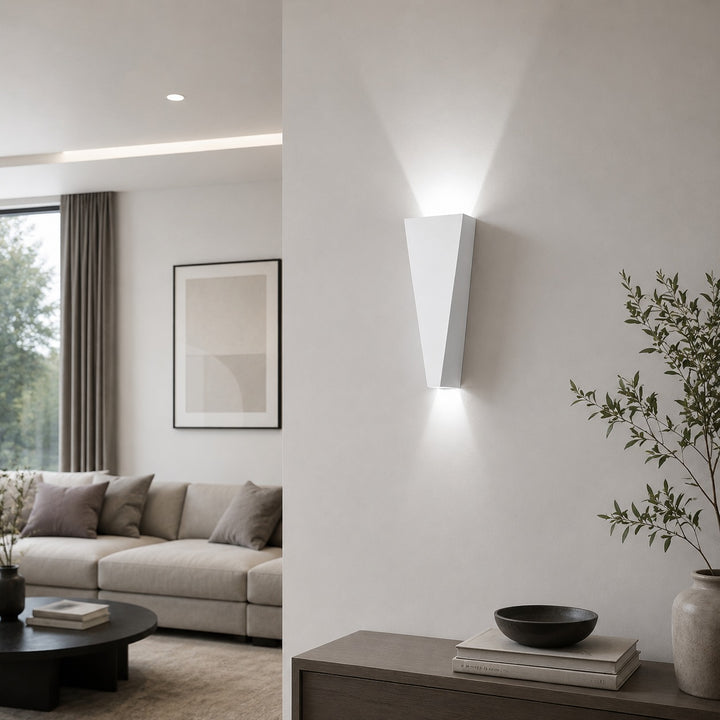Modern LED Wall Light Up and Down Fixture Aluminum 10W Dimmable for Indoor Use