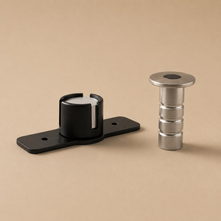 Modern Magnetic Door Stop Brass Concealed Design Durable Tripping Prevention Mechanism