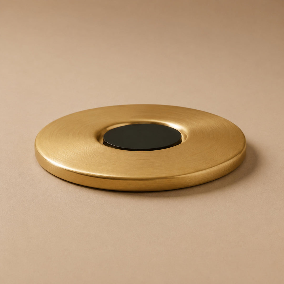 Modern Magnetic Door Stop Brass Concealed Design Durable Tripping Prevention Mechanism