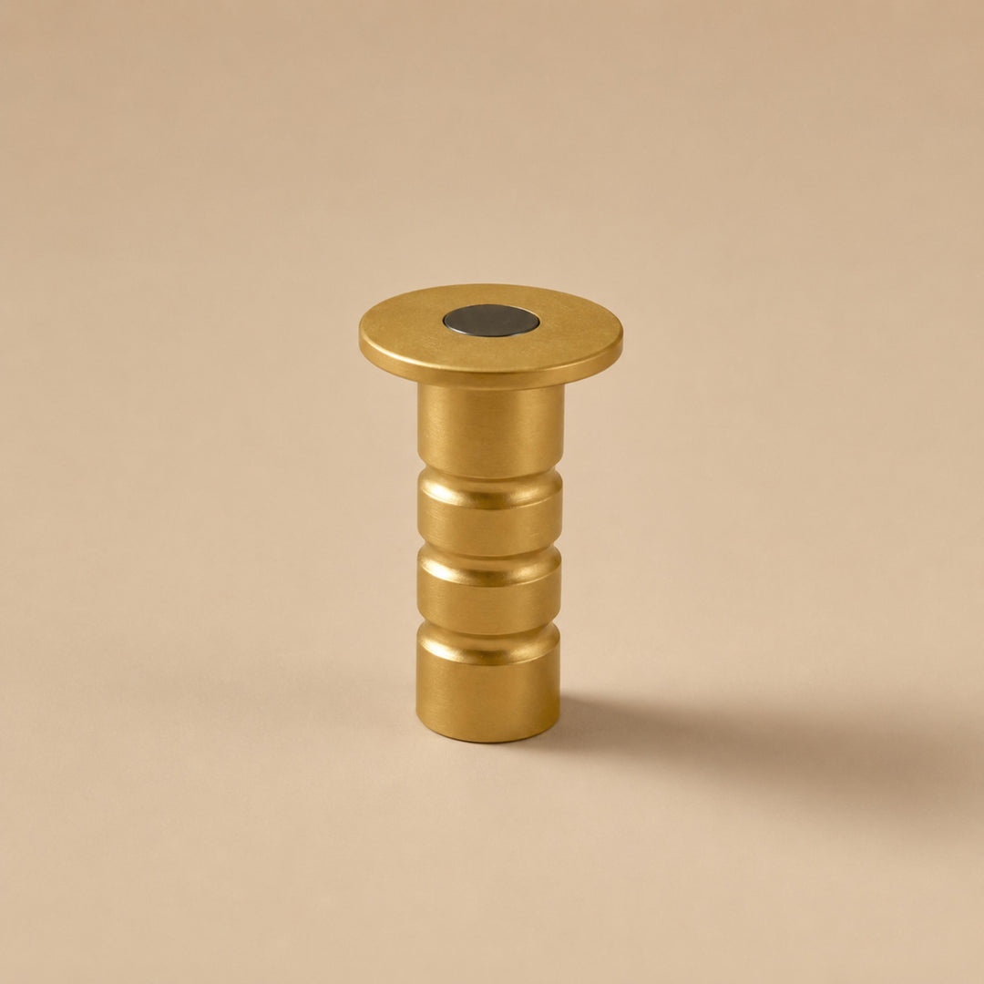 Modern Magnetic Door Stop Brass Concealed Design Durable Tripping Prevention Mechanism