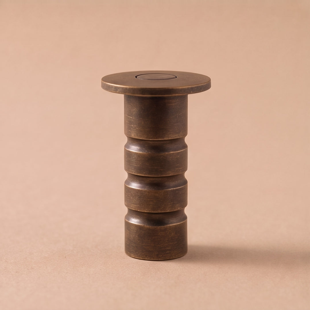 Modern Magnetic Door Stop Brass Concealed Design Durable Tripping Prevention Mechanism