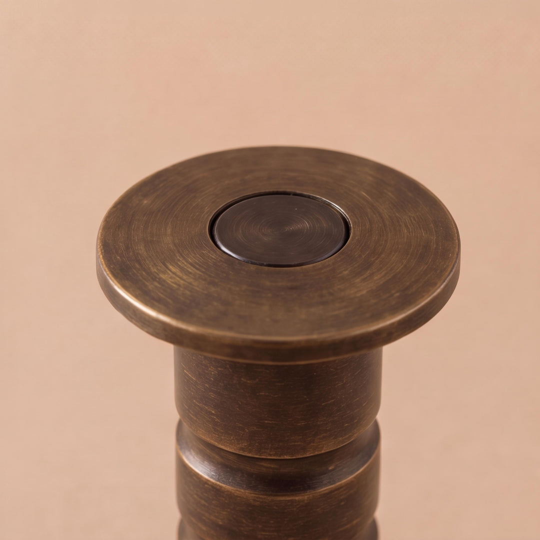 Modern Magnetic Door Stop Brass Concealed Design Durable Tripping Prevention Mechanism