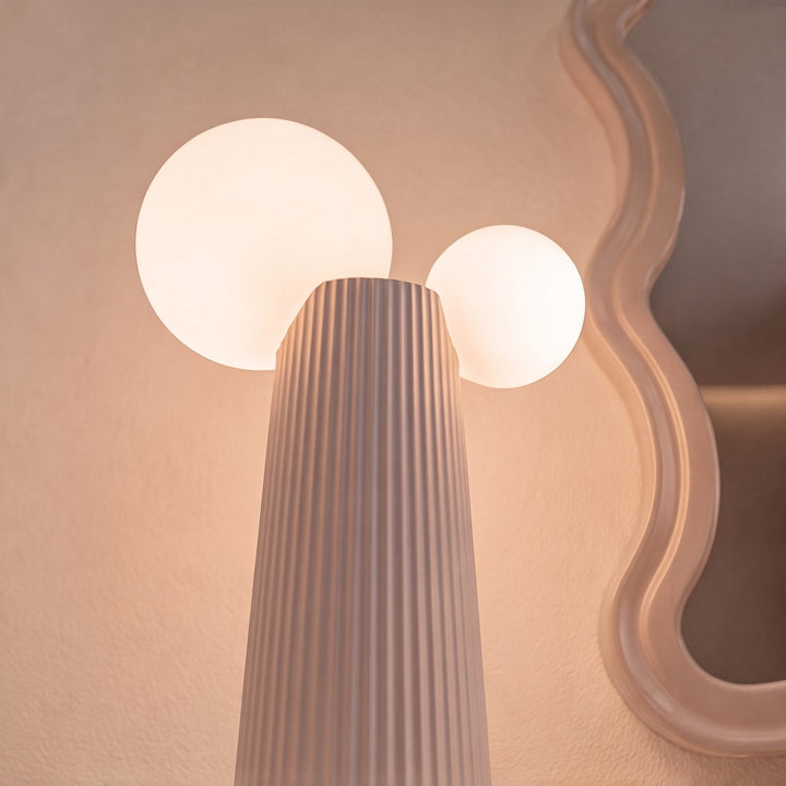 Modern Table Lamp Adjustable Height Resin Indoor LED Light with Inline Switch
