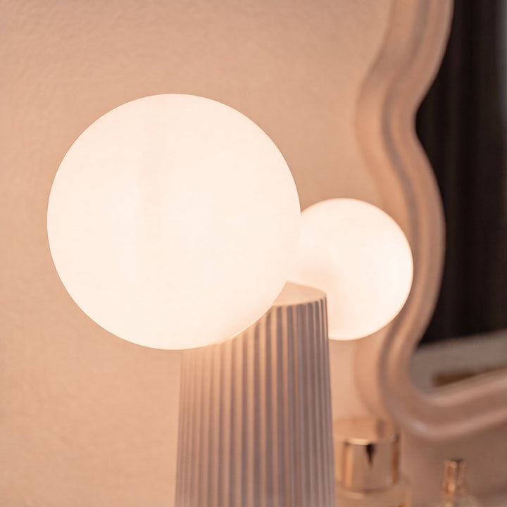 Modern Table Lamp Adjustable Height Resin Indoor LED Light with Inline Switch