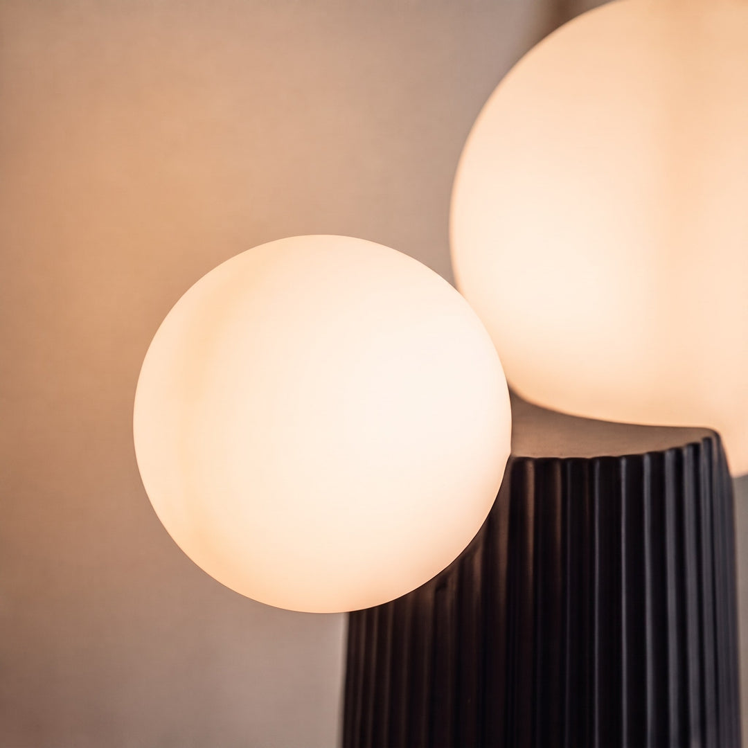 Modern Table Lamp Adjustable Height Resin Indoor LED Light with Inline Switch