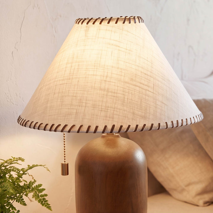Modern Wood Table Lamp Adjustable LED Design for Home Office Nightstand or Desk Use