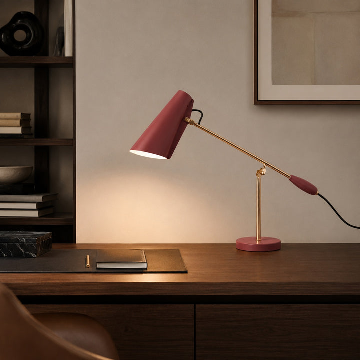 Modern Table Lamp Adjustable Steel LED with Inline Switch for Indoor Use