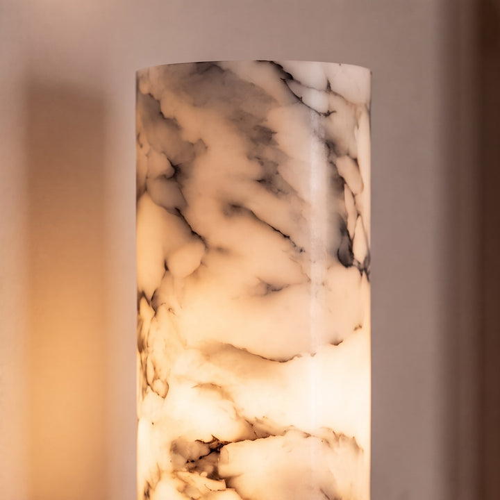 Modern Wall Light Hardwired Polished Marble LED Fixture for Elegant Illumination