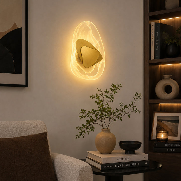 Modern Wall Light Wall Mounted Iron and Crystal LED Adjustable Warm and Cool White