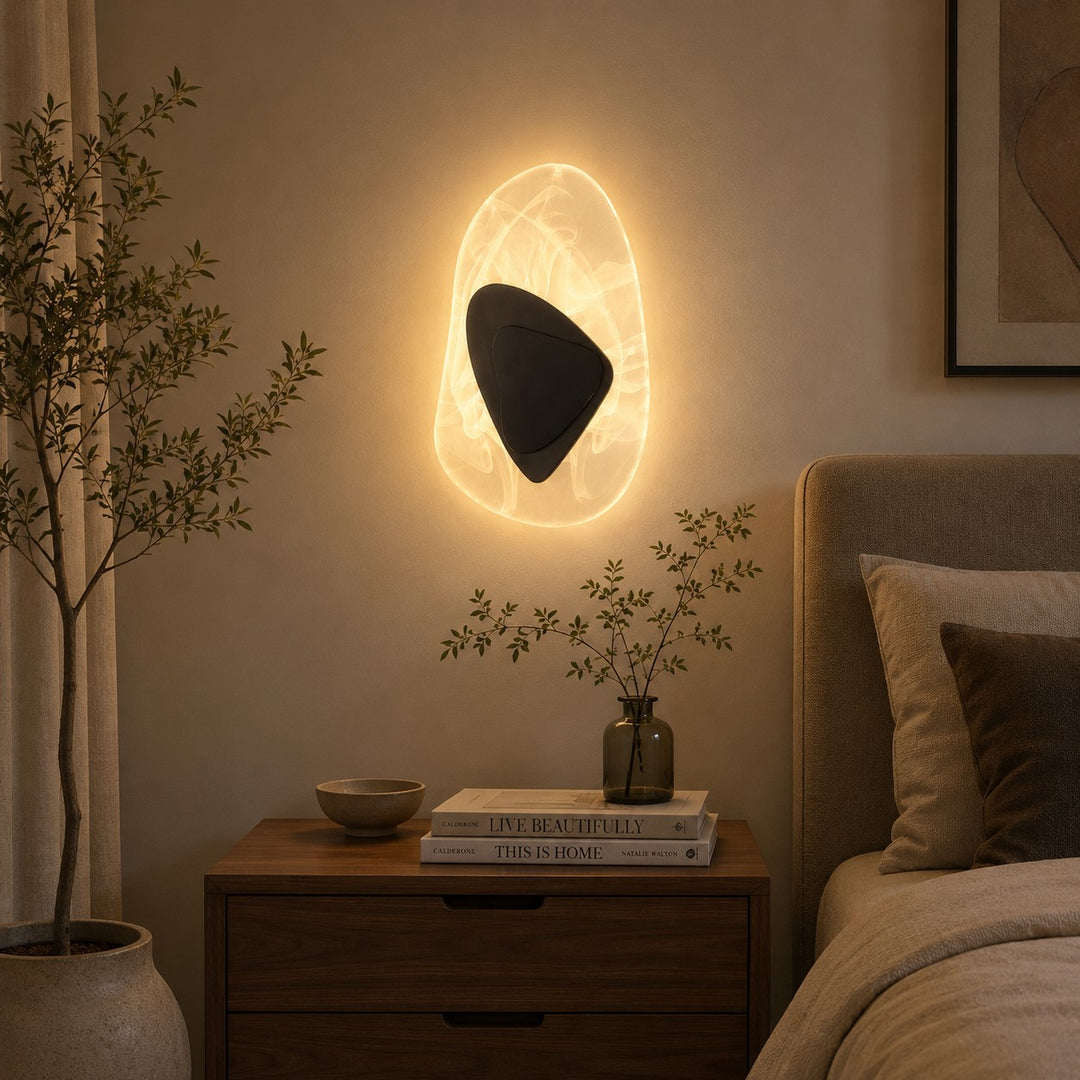Modern Wall Light Wall Mounted Iron and Crystal LED Adjustable Warm and Cool White