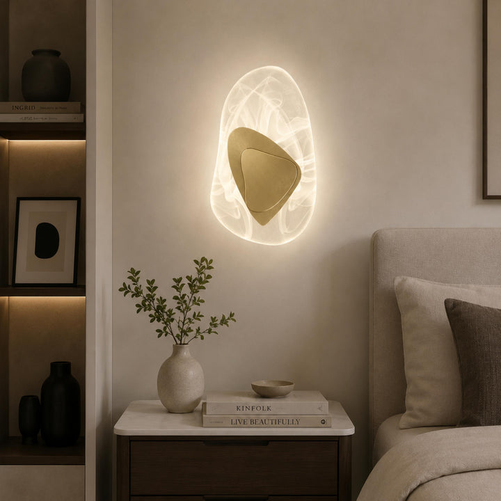 Modern Wall Light Wall Mounted Iron and Crystal LED Adjustable Warm and Cool White