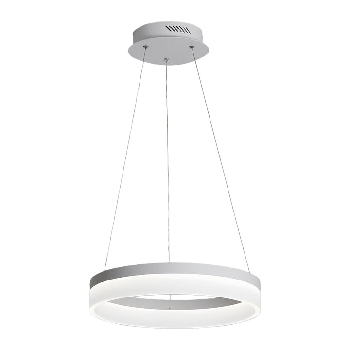 Modern Black Pendant Light Adjustable Aluminum Hanging Light with Dimmable LED and Acrylic Shade 7